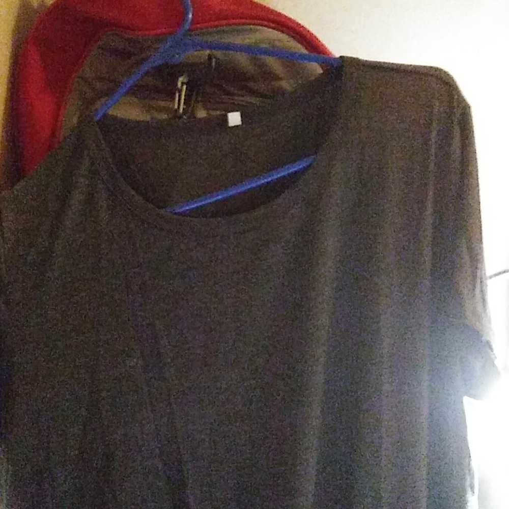 XL Designer Blouse Charcoal